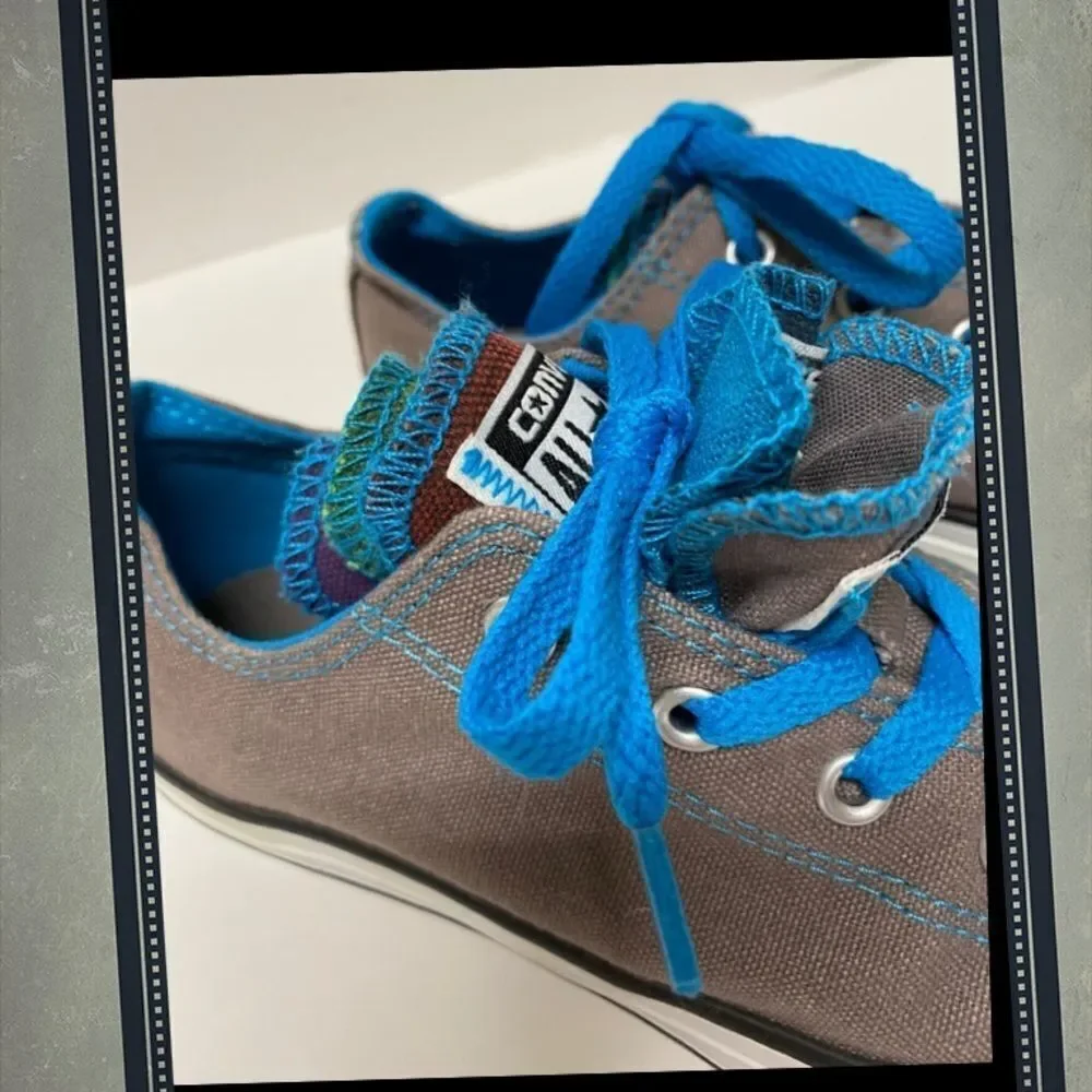 Converse Gray Colored Tongues Sneakers 3